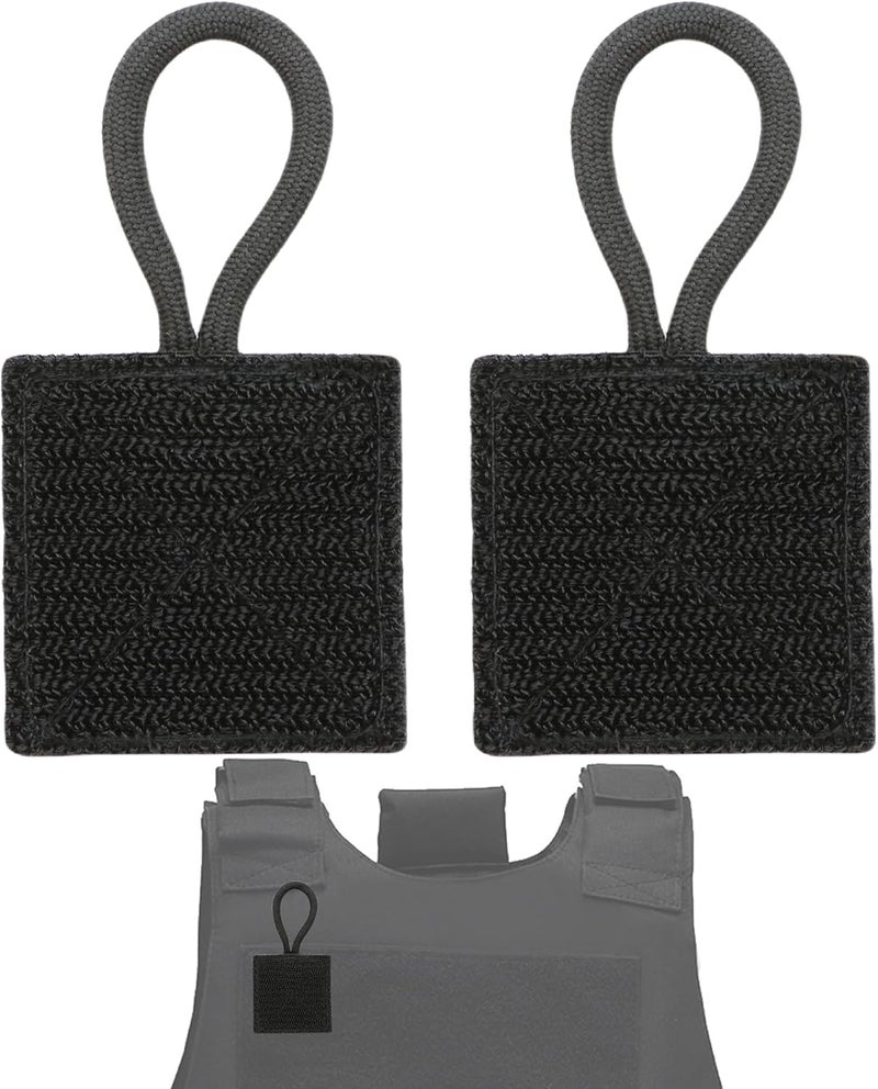 Terixe 2 Pack Mic Clips for Law Enforcement, Black Radio Mic Holders, Mic Clips for Law Enforcement Vest, Essential Law Enforcement Accessories - Image 1